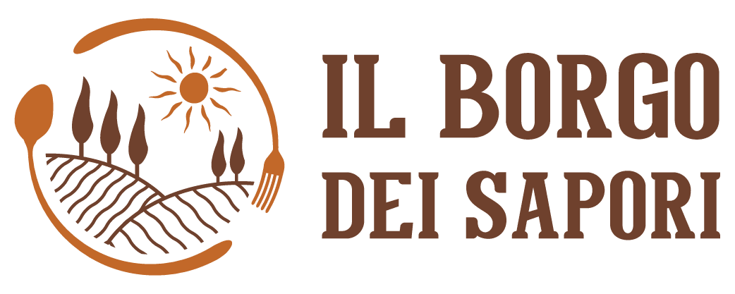 Logo orizzontale Il Borgo dei Sapori: cucina tradizionale, sapori autentici, esperienza culinaria unica.